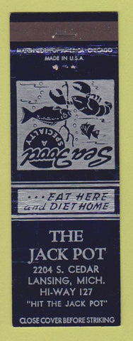 Matchbook Cover - The Jack Pot Lansing MI