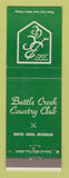 Matchbook Cover - Battle Creek Country Club MI