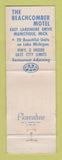 Matchbook Cover - Beachcomber Motel Manistique MI WORN