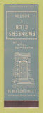 Matchbook Cover - Engineers Club of Boston MA