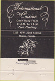 Matchbook Cover - El Matador Lounge Miami FL 40 Strike
