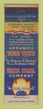Matchbook Cover - Carl Coal Blue Coal Union NJ Maplewood WORN