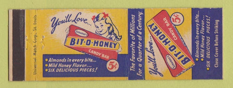 Matchbook Cover - Bit O Honey Candy Bar