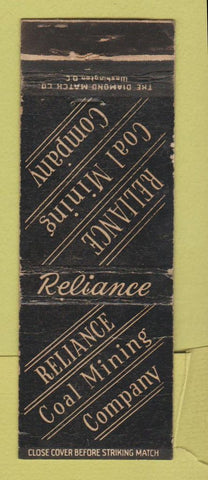 Matchbook Cover - Reliance Coal Mining Company WEAR