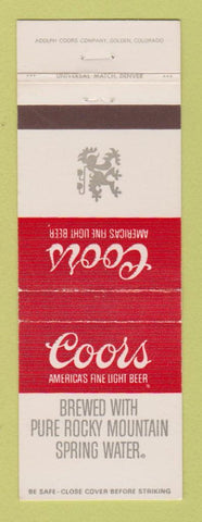 Matchbook Cover - Coors Beer
