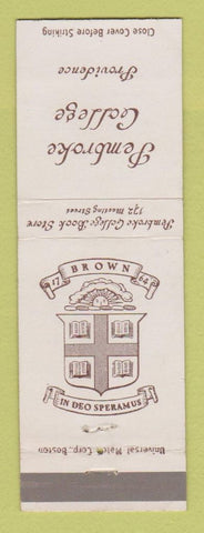 Matchbook Cover - Pembroke College Providence RI