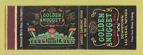 Matchbook Cover - Golden Nugget Casino Las Vegas NV