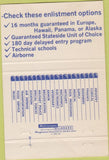 Matchbook Cover - US ARMY Recruiter  40 Strike