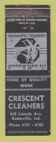 Matchbook Cover - Crescent Cleaners Evansville IN WEAR