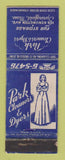 Matchbook Cover - Park Cleaners Dyers Springfield MA girlie WEAR