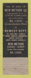 Matchbook Cover - New Method Dry Cleaners girlie San Francisco CA