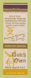 Matchbook Cover - Dutch Oven Restaurant Warren MI