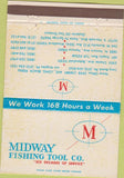 Matchbook Cover - Midway Fishing Tool Santa Monica CA 40 Strike