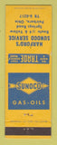 Matchbook Cover - Sunoco oil gas Harford's Fairborn OH