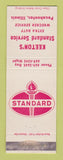 Matchbook Cover - Standard oil gas Keeton's Pocahontas IL WEAR