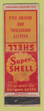 Matchbook Cover - Shell oil gas Industrial Marine Oils WEAR
