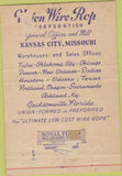 Matchbook Cover - Union Wire Ropes Youngstown OH 40 Strike
