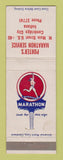 Matchbook Cover - Porter's Marathon oil gas Cambridge City IN