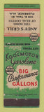 Matchbook Cover - Cities oil gas Andy's Grill Florence AL WEAR