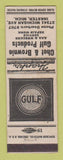 Matchbook Cover - Gulf oil gas Chet & Brownie Inkster MI