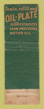 Matchbook Cover - Conoco oil gas Frank Caffrey Rathdrum ID WORN