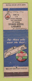 Matchbook Cover - Texaco oil gas Czapiga's Central Falls RI