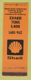 Matchbook Cover - Bob's Shell oil gas Columbus OH WEAR
