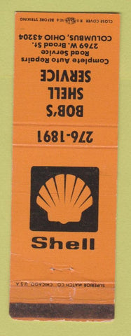 Matchbook Cover - Bob's Shell oil gas Columbus OH WEAR