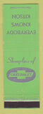 Matchbook Cover - Kitson Chevrolet Eatontown NJ
