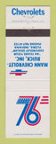 Matchbook Cover - 1976 Chevrolet Mann Buick Flora IN