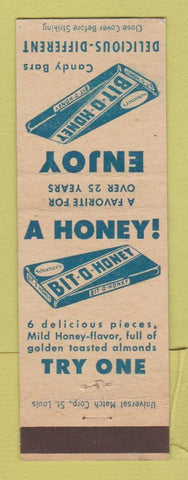Matchbook Cover - Bit O Honey Candy Bar