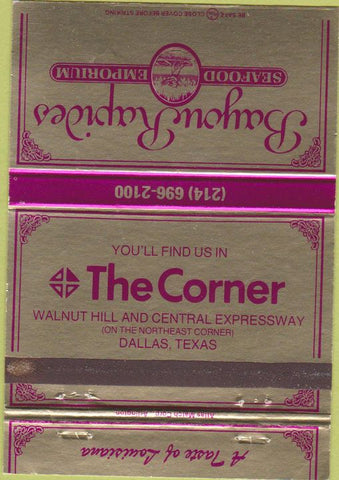 Matchbook Cover - Bayou Rapides Dallas TX 40 Strike