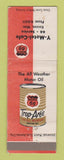 Matchbook Cover - Phillips 66 oil gas Y Motel Cafe Kasson MN
