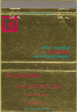 Matchbook Cover - J M Mitchell Newark NJ 40 Strike