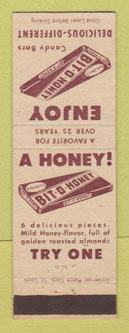 Matchbook Cover - Bit O Honey Candy Bar