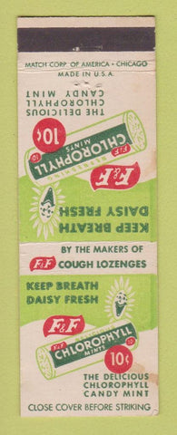 Matchbook Cover - Chlorophyll Mints F&F Candy Breath