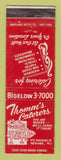 Matchbook Cover - Thomm's Catering Newark NJ