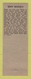 Matchbook Cover JT Campbell Sinclair oil gas insurance Laurens SC PRINTING ERROR