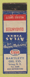 Matchbook Cover - Esso oil gas Bartlett Irving NY WORN