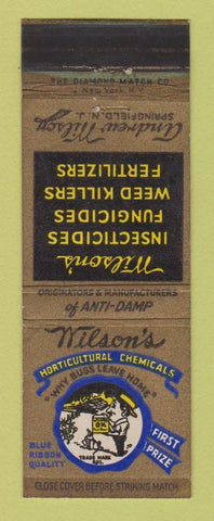 Matchbook Cover - Wilson's Fertilizer Insecticide Springfield NJ WEAR