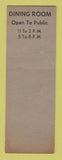 Matchbook Cover - Elks Lodge McKeesport PA SAMPLE