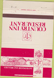 Matchbook Cover - Country Inn Restaurant Champaign IL 40 Strike