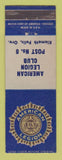 Matchbook Cover - American Legion Post 8 Klamath Falls OR