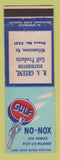 Matchbook Cover - Gulf oil gas RA Greeene Williamstown KY