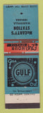 Matchbook Cover - Gulf oil gas McCarty's Wadesville IN