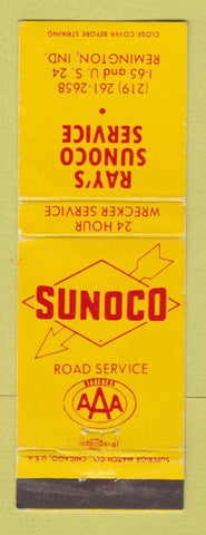 Matchbook Cover - Sunoco oil gas Ray's Remington IN