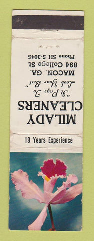 Matchbook Cover - Milady Cleaners Macon GA WORN