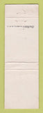 Matchbook Cover - Milady Cleaners Macon GA WORN