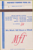 Matchbook Cover - Midway Fishing Tool Santa Monica CA 40 Strike