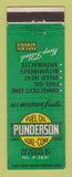 Matchbook Cover - Punderson Fuel Coal Coke Springfield MA